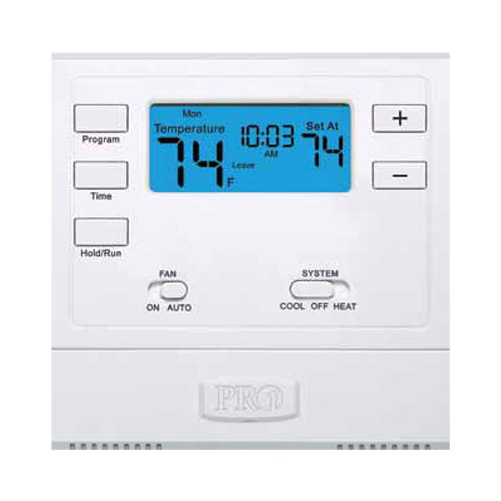 PRO1 IAQ T715 5/1/1 Programmable Electronic Thermostat, White