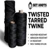 SGT KNOTS Tarred Twine - 100% Nylon Bank Line for Bushcraft, Netting, Gear Bundles, Construction, Lacing Twisted Cord, Weatherproof #36-1/4 lb (120 ft) view 2