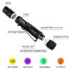 HATORI LED Mini Flashlight, Bright Small Handheld Pocket Flashlights Tactical High Lumens Pen Light for Camping, Outdoor, Emergency, 2 Pack(3.55Inch) view 2