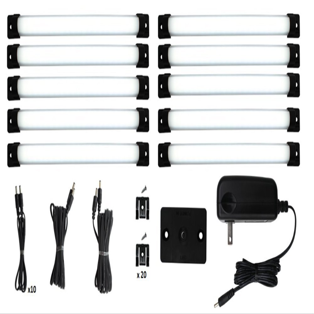 Inspired LED New Under Cabinet Lighting Designer Series 10" Designer Series Super Deluxe Kit - Cool White 6000K