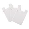 3pcs Cell Phone Card Holder Wallet,Silicone Ultra-Slim Self Adhesive Credit Card Id Wallet Case Pouch Sleeve Pocket for and Other Smartphones(White) view 1