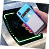 3pcs Cell Phone Card Holder Wallet,Silicone Ultra-Slim Self Adhesive Credit Card Id Wallet Case Pouch Sleeve Pocket for and Other Smartphones(White) view 3