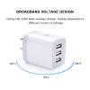18W/3Amp Fast Charger Adapter, Multiple 3-Port USB Wall Plug Block Cube Box view 3