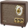 Victrola Willow  Retro Wood Bluetooth Radio with Built-in Speakers: Elegant & Vintage Design, Rotary AM/FM Tuning Dial, Bass & Treble Control, Wireless Streaming (Espresso) view 1