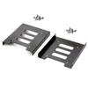PASOW 2 Pack 2.5" to 3.5" SSD HDD Hard Disk Drive Bays Holder Metal Mounting Bracket Adapter for PC (Bracket) view 1