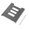 PASOW 2 Pack 2.5" to 3.5" SSD HDD Hard Disk Drive Bays Holder Metal Mounting Bracket Adapter for PC (Bracket) view 2