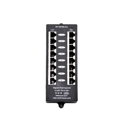 PoE Texas 8 Port PoE Injector - Gigabit Passive Power Over Ethernet Midspan - Front Wall Mount for Security Cameras, IP Phones, WiFi APs - Works with Non-PoE Switch, Includes 48v 120w Power Supply