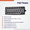 PoE Texas 8 Port PoE Injector - Gigabit Passive Power Over Ethernet Midspan - Front Wall Mount for Security Cameras, IP Phones, WiFi APs - Works with Non-PoE Switch, Includes 48v 120w Power Supply view 3