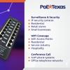 PoE Texas 8 Port PoE Injector - Gigabit Passive Power Over Ethernet Midspan - Front Wall Mount for Security Cameras, IP Phones, WiFi APs - Works with Non-PoE Switch, Includes 48v 120w Power Supply view 4