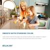 Elkay Quartz Classic ELGDLB3322WH0 Equal Double Bowl Drop-in Sink with Aqua Divide, White view 3
