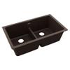 Elkay Quartz Classic ELGDULB3322MC0 Mocha Equal Double Bowl Undermount Sink view 1