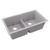 Elkay Quartz Classic ELGDULB3322GS0 Greystone Equal Double Bowl Undermount Sink view 1