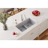 Elkay Quartz Classic ELGDULB3322GS0 Greystone Equal Double Bowl Undermount Sink view 2