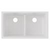 Elkay Quartz Classic ELGDULB3322WH0 White Equal Double Bowl Undermount Sink view 3