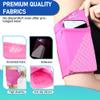 HiRui Universal Sports Armband Cell Phone Armband Sleeves Running Armband for Exercise Workout, Compatible with iPhone 17/17Plus/Pro/16/15/15Plus/14 Samsung Galaxy All Phones (Large, Pink) view 3
