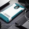 Tri-Shield Combo for LG Stylo 4 Phone Case with Belt Clip - White/Turquoise view 4