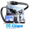 Cat 6 Ethernet Cable 10 ft (5 Pack) (at a Cat5e Price but Higher Bandwidth) Flat Internet Network Cables - Cat6 Ethernet Patch Cable Short - Black Computer Cable with Snagless RJ45 Connectors view 2