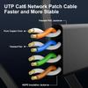 Cat 6 Ethernet Cable 10 ft (5 Pack) (at a Cat5e Price but Higher Bandwidth) Flat Internet Network Cables - Cat6 Ethernet Patch Cable Short - Black Computer Cable with Snagless RJ45 Connectors view 4