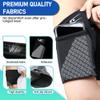HiRui Universal Sports Armband Cell Phone Armband Sleeves Running Armband for Exercise Workout, Compatible with iPhone 17/17Plus/Pro/16/15/15Plus/14 Samsung Galaxy All Phones (Medium, Black) view 3