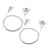 Chris-Wang 2Pack Ceiling Mount Gallery Large Picture/Billboard/Painting/Art Exhibition/Glass/Arcylic Board Display Kit Wire Disc Fittings Hanging System Hanger view 1