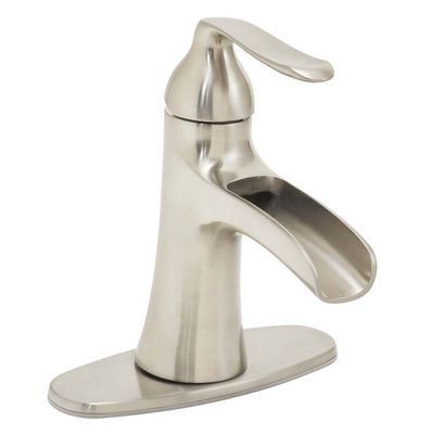 Speakman SB-1211-E-BN Caspian Collection Single Lever Faucet, Brushed Nickel