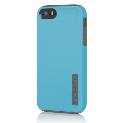 Incipio DualPro Case for iPhone 5S - Retail Packaging - Cyan/Gray