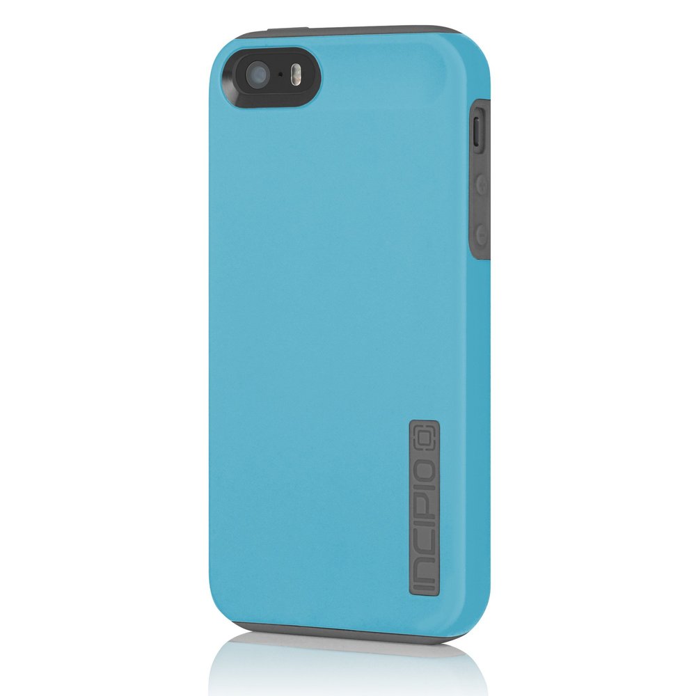 Incipio DualPro Case for iPhone 5S - Retail Packaging - Cyan/Gray