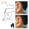 MaximalPower Left Medium Flesh Flexible SEMI Custom Ear Mold Insert Rubber Gel EARPIECE Police Patrol Duty Gear view 3