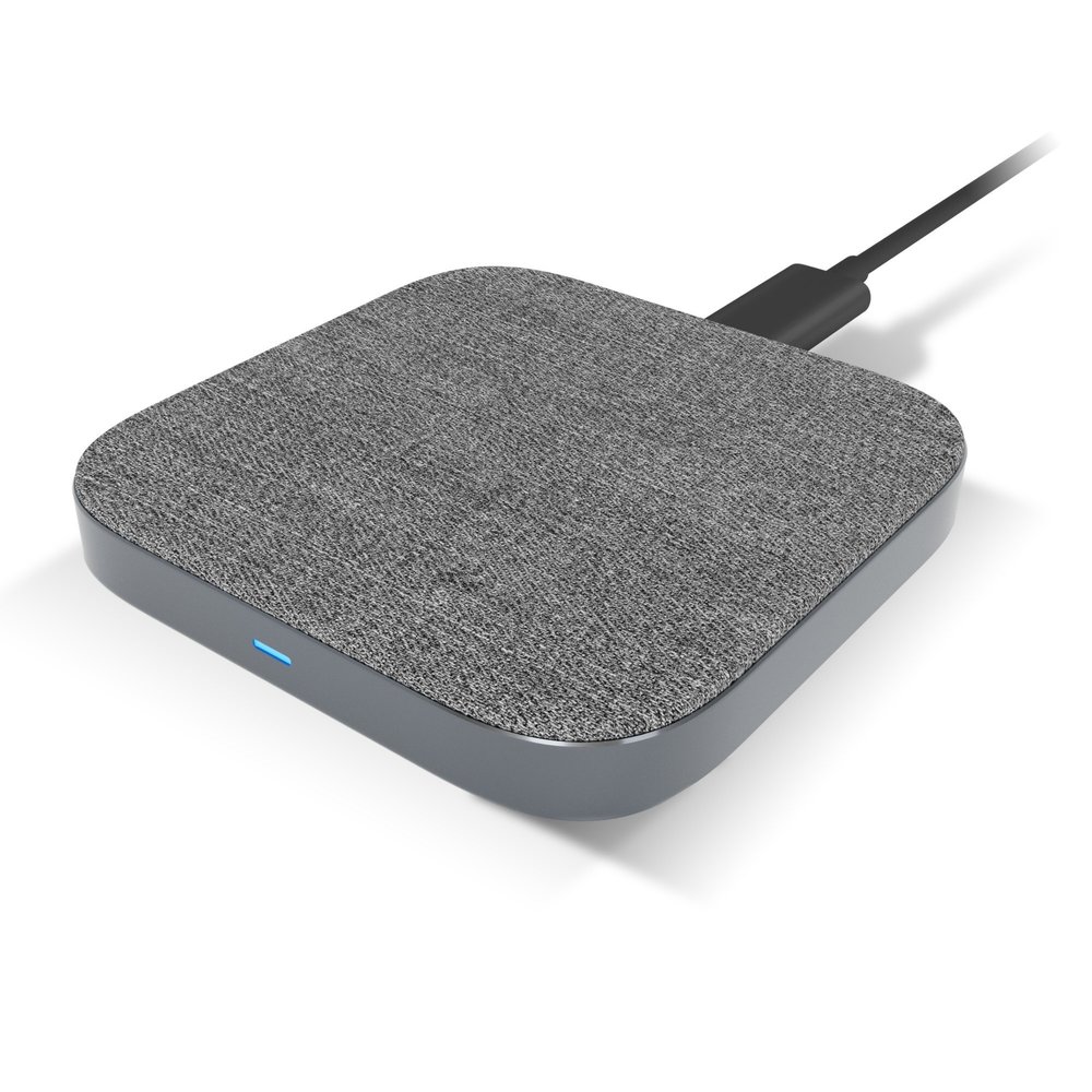 TechMatte Wireless Charger. Qi-Certified Fast Wireless Charging Pad for 7.5W iPhone Xs Max,XS,XR,X,8,8+ and 10W Galaxy S10+,S10,S10E,S9,Note9 Textured Design (No AC Adapter, 5foot Cable Included)