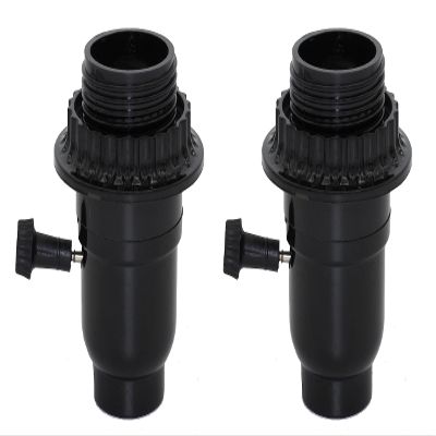 Creative Hobbies Phenolic 3-Way Turn Knob, Medium Base Light Socket, Full Uno Thread & Ring, 1/8 IP Thread Cap | 2 Pack
