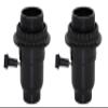 Creative Hobbies Phenolic 3-Way Turn Knob, Medium Base Light Socket, Full Uno Thread & Ring, 1/8 IP Thread Cap | 2 Pack view 1