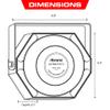 Abrams Compact 100 Watt High Performance Siren Speaker (Capable with Any 100 Watt Siren) Ultra Slim Low Profile view 4
