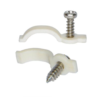 SpiritLED 100 Lots Strip Light Mounting Bracket,One Side Fixing,Screws Included (for Waterproof Strip Width 10mm(3/8")