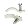 SpiritLED 100 Lots Strip Light Mounting Bracket,One Side Fixing,Screws Included (for Waterproof Strip Width 10mm(3/8") view 1