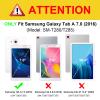 Fintie Silicone Case for Samsung Galaxy Tab A 7.0, [Honey Comb Series] Light Weight [Anti Slip] Shock Proof Cover [Kids Friendly] for Galaxy Tab A 7-inch Tablet 2016 Release (SM-T280/SM-T285), Black view 2