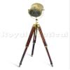 Studio Antique Designer LED Tripod Floor Lamp Nautical Wooden Tripod Vintage Home Made view 3