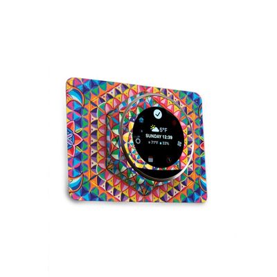 MightySkins Skin Compatible with Nest Thermostat - Rainbow Kaleidoscope | Protective, Durable, and Unique Vinyl Decal wrap Cover | Easy to Apply, Remove, and Change Styles | Made in The USA