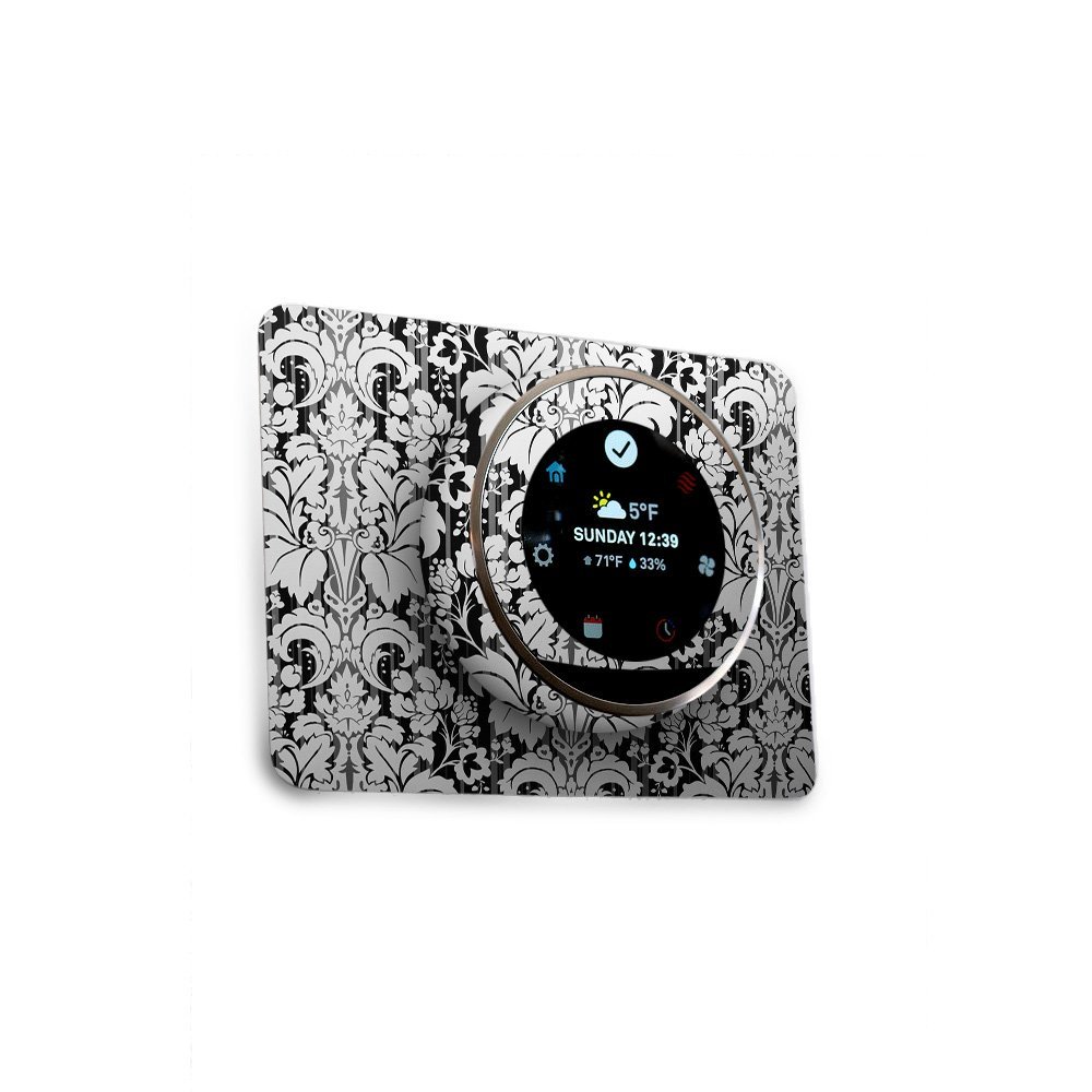 MightySkins Skin Compatible with Nest Thermostat - Floral Retro | Protective, Durable, and Unique Vinyl Decal wrap Cover | Easy to Apply, Remove, and Change Styles | Made in The USA