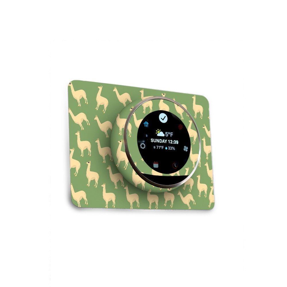 MightySkins Skin Compatible with Nest Thermostat - Llama | Protective, Durable, and Unique Vinyl Decal wrap Cover | Easy to Apply, Remove, and Change Styles | Made in The USA