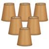 Royal Designs, Inc. CS-952-5BR/P-6 Hardback Parchment Empire Chandelier Shade, 3 x 5 x 4.5, Brown, 6-Pack view 1