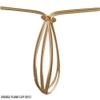 Royal Designs, Inc. CS-952-5BR/P-6 Hardback Parchment Empire Chandelier Shade, 3 x 5 x 4.5, Brown, 6-Pack view 2