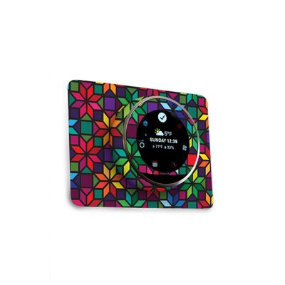 MightySkins Skin Compatible with Nest Thermostat - Stained Glass Window | Protective, Durable, and Unique Vinyl Decal wrap Cover | Easy to Apply, Remove, and Change Styles | Made in The USA