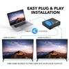 OREI HDMI Splitter 1 in 2 out - Ultra HD 4K @ 30Hz, HDCP, 3D & Full HD 1080P Support for Xbox, PS4, Blu-ray, HDTV - Adapter Included view 3