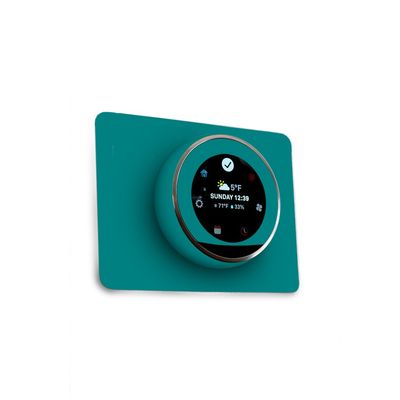 MightySkins Skin Compatible with Nest Thermostat - Solid Teal | Protective, Durable, and Unique Vinyl Decal wrap Cover | Easy to Apply, Remove, and Change Styles | Made in The USA