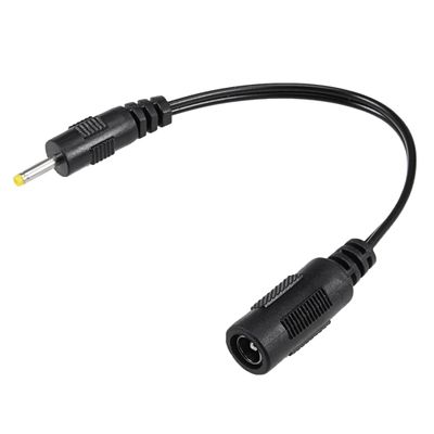 uxcell DC Power Extension Cable Connector 17cm 2.5x0.7mm Male to 5.5x2.1mm