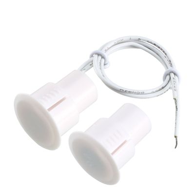 uxcell N.O. Recessed Wired Security Window Door Contact Sensor Alarm Magnetic Reed Switch White RC-36
