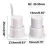 uxcell N.C. Recessed Wired Security Window Door Contact Sensor Alarm Magnetic Reed Switch White RC-36 10pcs view 2
