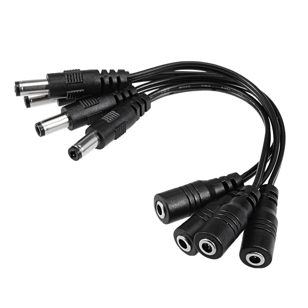 uxcell 16cm 3.5x1.35mm Female to 5.5x2.1mm Male DC Power Extension Cable