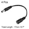 uxcell 16cm 3.5x1.35mm Female to 5.5x2.1mm Male DC Power Extension Cable view 2