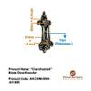 Adonai Hardware Charchemish Decorative Brass Door Knocker view 4